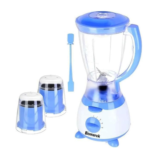 خلاط منزلي بيسمارك ٣ في ١ – ٤٠٠ وات مع مطحنتين – سعة ١٫٥ لتر (B-M4040)