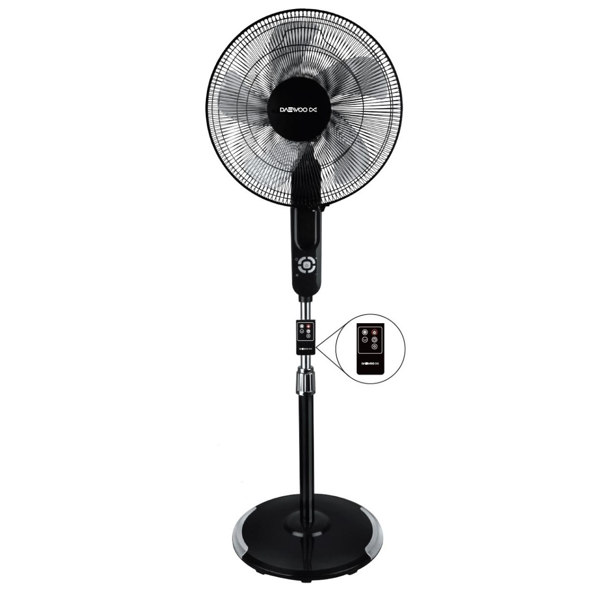 مروحة استاند دايو 16 بوصة ريموت – 4 سرعات – DF40-13SR